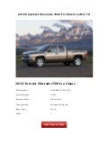 2012 Chevrolet Silverado 1500 For Sale In Lufkin TX