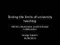 The limits of university teaching