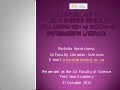 The Library and 1st year Science Students: Collaboration in Teaching Information Literacy