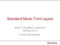 Standard Music Font Layout