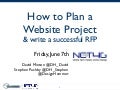 How to Plan a Website Project & Write a Successful RFP