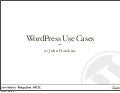 WordPress Use Cases