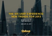 The iOS User Experience: New Trends for 2013