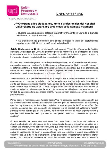 NP Coloquio Sanidad