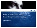 DCNS : retour d’expérience sur les wikis