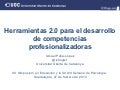 Herramientas 2.0 para el desarrollo de competencias profesionalizadoras