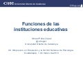 Funciones de las instituciones educativas