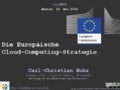 Die Europäische Cloud-Computing-Strategie