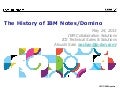 The History of IBM Notes/Domino