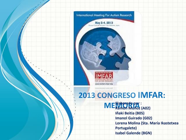 Congreso IMFAR - memoria