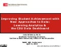 Improving Student Achievement with New Approaches to Data