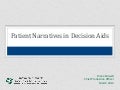 Patient Narratives in Decision Aids