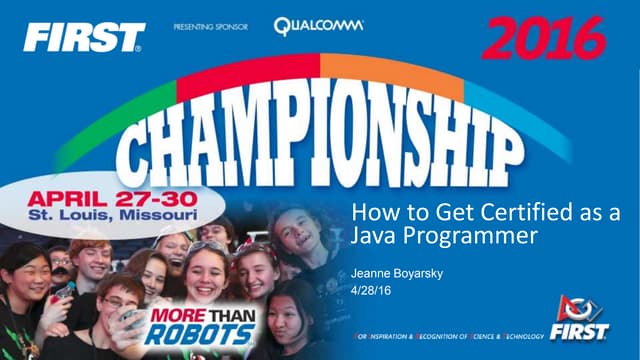 2016 first-champs-java-cert