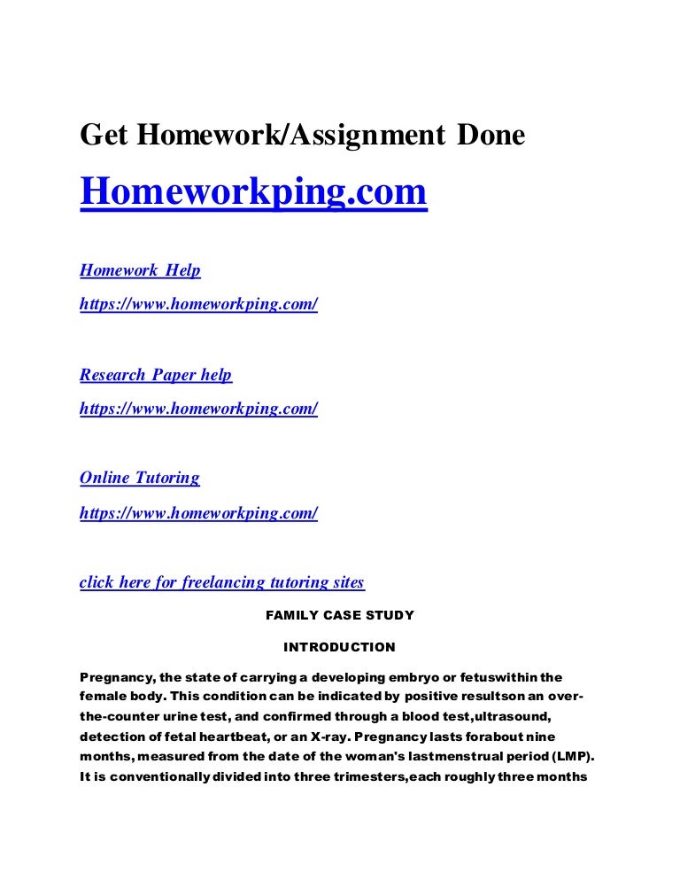 family case study example