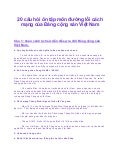 20 câu hỏi ôn tập môn đường lối cách mạng của đảng cộng sản việt nam