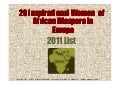 20 inspirational women of african diaspora in europe   2011 list