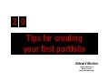 20 Tips for Portfolio Development 