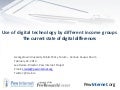 Use of digital technology by different income groups