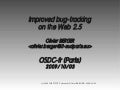Bugtracking on the Web 2.5