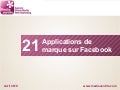 21 applications de marque sur facebook