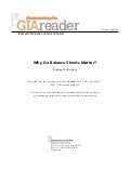 Why Do Balance Sheets Matter? Rodney Christopher