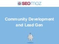 Community development & lead generation