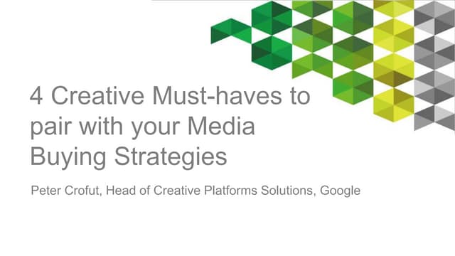 4 Creative Must-Haves to Pair with Your Media Buying Strategies at DAS, 10/22/14