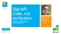 SignalR. Code, not toothpaste