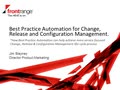 Best Practice Automation for Change, Configuration and Release Management