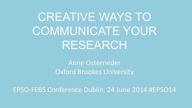 Creative ways to communicate your r...