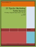 25 Tips For Marketing Table Success