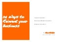 25 ways to reinvent your business sniukas