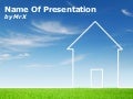 Environment House on Grass Free Powerpoint Template
