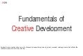 Fundamentals of Creative Development: An Introductory Lecture (2 and 3)