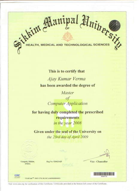 provisional-pass-certificate-sikkim-manipal-university