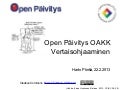 Open Päivitys OAKK Vertaisohjaaminen