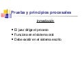 2 principios procesales de prueba