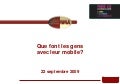 Benoît CORBIN de MMAF,  Que font les gens avec leur mobile? (PARIS 2.0, Sept 2009)