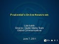 Prudential&rsquo;s Online Newsroom