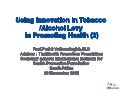 using innovation in tobacco - prakit vathesatogkit