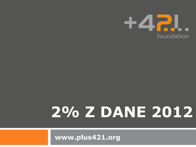 DARUJTE 2% z dane