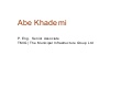 3.1 Abe Khademi