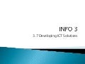 3.7 developing ict solutions