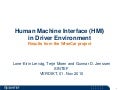 Human Machine Interface in Driver Environment, Lone-Eirin Lervåg, SINTEF