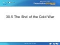 30.5 the end of the cold war