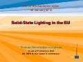Europe 2014-2020: photonique, éclairages à diodes