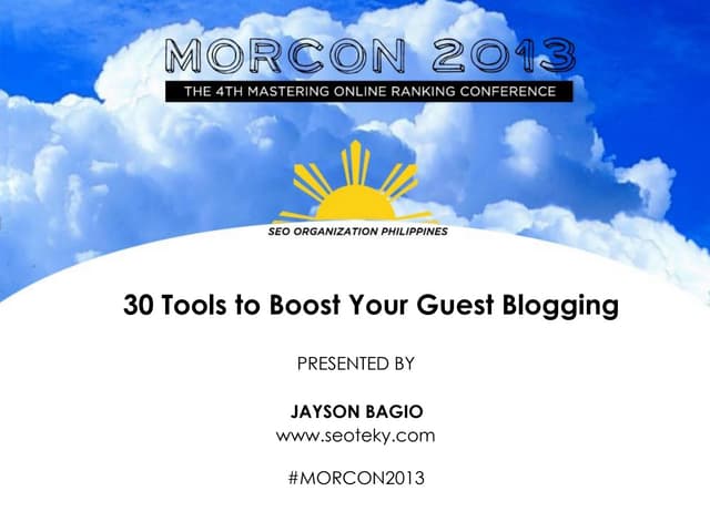 30 Tools to Boost Your Guest Blogging