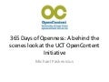 365 Days of Openness: A behind the scenes look at the UCT OpenContent Initiative