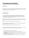 The Manhunt Manifesto