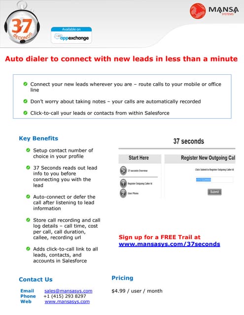 37 seconds datasheet